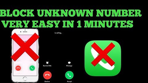 How to Block Unknown Calls & SMS Both in Android Smartphone - Hindi/Urdu