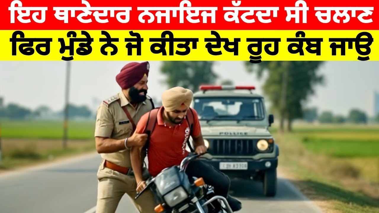 ਥਾਣੇਦਾਰ ਨੇ ਗੁੱਸੇ 'ਚ ਪਾੜਿਆ ਡੱਬਾ! ਗਰੀਬ ਮੁੰਡੇ ਦੀ ਤਲਾਸ਼ੀ ਲੈ ਕੇ ਪਛਤਾਇਆ ਅਫਸਰ#dsp