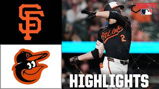 San Francisco Giants Vs. Baltimore Orioles Full Game Highlights Espn Mlb