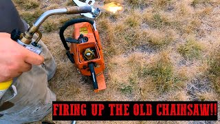Chainsaw HASN'T Been RAN in a LONG TIME! Starting A Chainsaw - Echo CS-8000P
