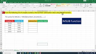 IMSUB Function