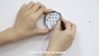 How To Install The Aiboo Puck Lights With Screw