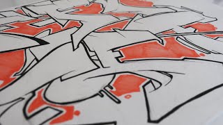 How to draw the graffiti letter F (6 Different ways)