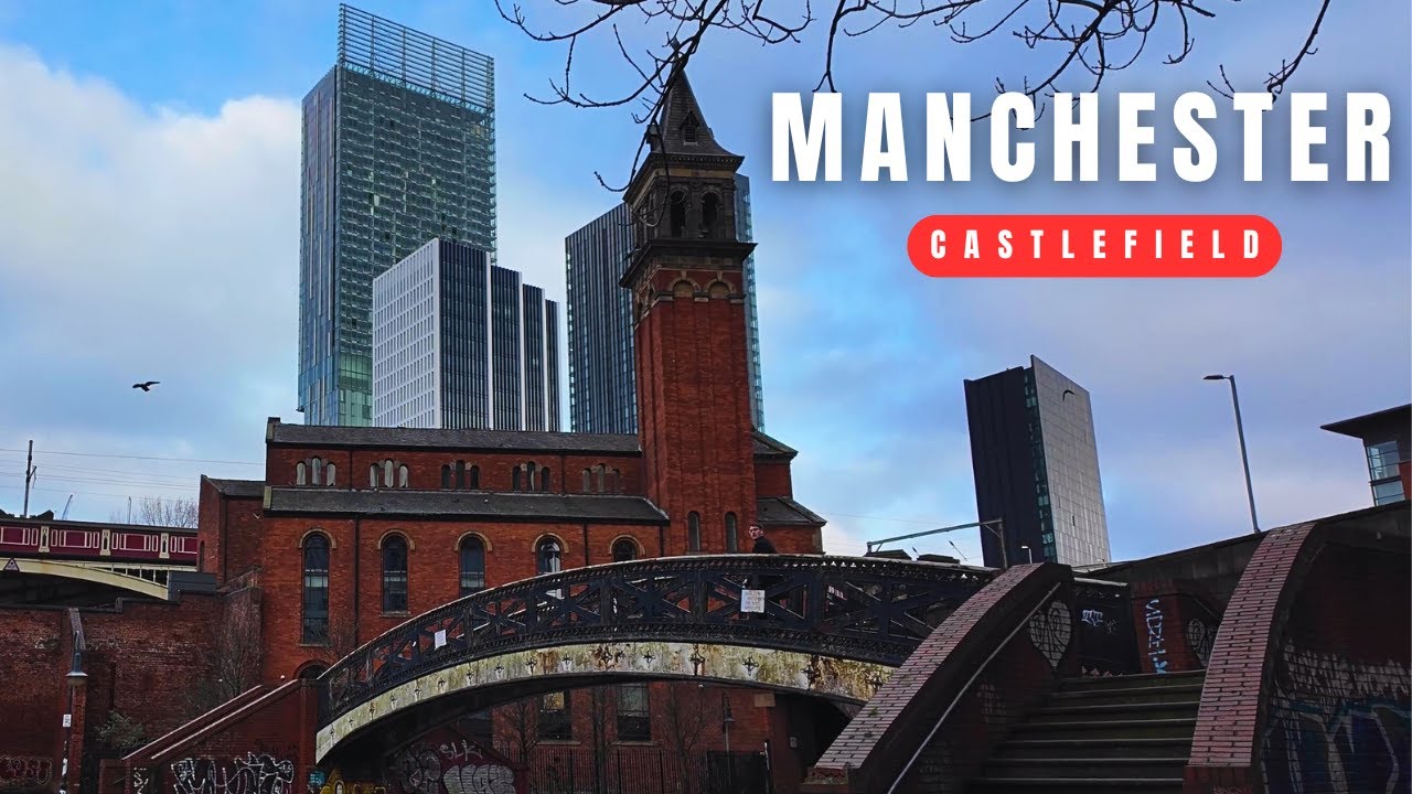 Manchester Castlefield Walking Tour | Where Past Meets Future | 4K
