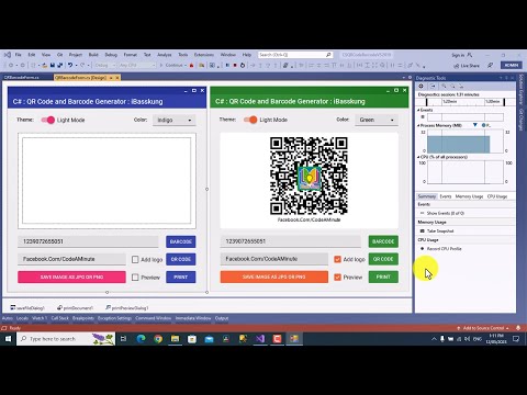 แนะนำโปรแกรมพิมพ์ QR Code และ Barcode เขียนด้วย C#