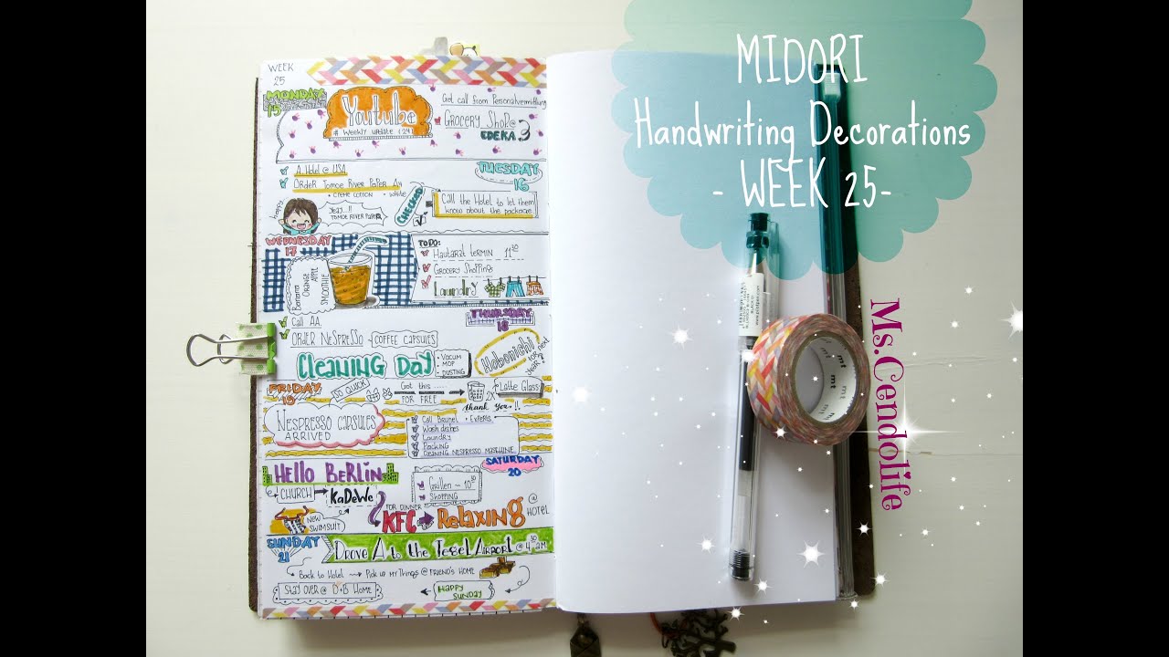 Midori-Handwriting Decoration - Week 25