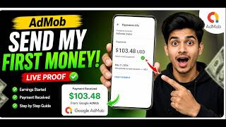 My First AdMob Income Received 💸 | Full Payment Proof  | Live Proof ₹₹