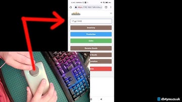 Read RFID tags into web input field