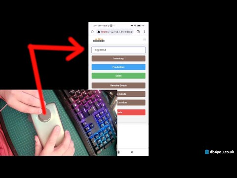 Read RFID tags into web input field