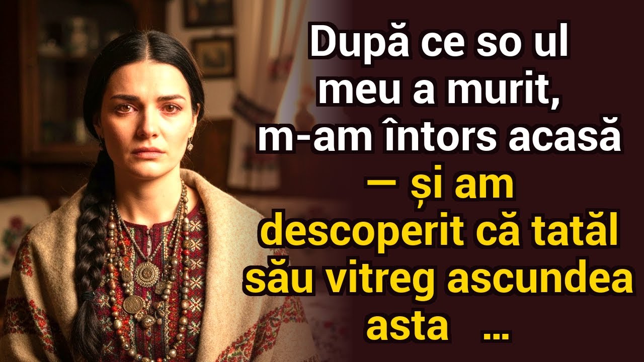 După ce soțul meu a murit, m-am întors acasă — și am descoperit că tatăl său vitreg ascundea asta…
