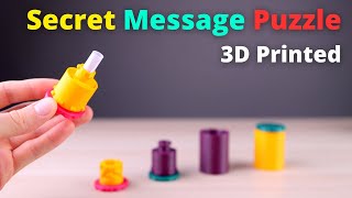 3D Print in Place Puzzle Box with a Secret Message