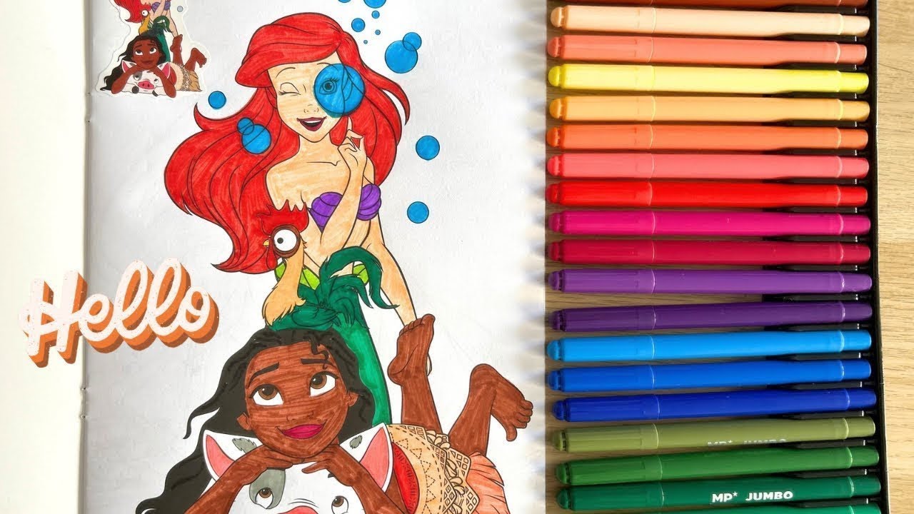 🎨 COLOREANDO A 👑PRINCESAS DISNEY👑