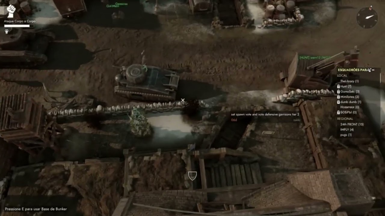 FoxHole tank gameplay