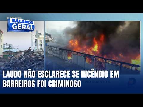 Polícia Científica conclui perícia de incêndio em galpão de São José
