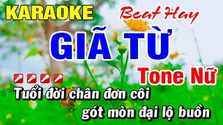 Karaoke Giã Từ (Beat Hay) Nhạc Sống Tone Nữ | Hoài Phong Organ