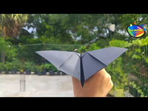 How to Make a Paper Plane Fly Like a Bat ! Flapping Wings | Tekraft