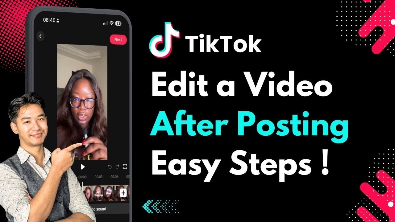 How To Edit A TikTok Video After Posting ! - YouTube