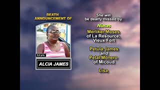 Information Alcia James ~ Long Obituary Guide