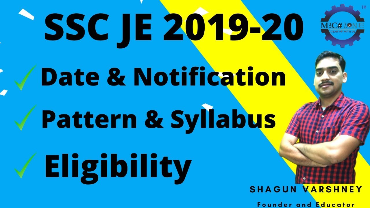 Complete information about SSC JE SSC JE Mechanical Engg