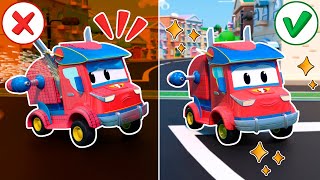 SUPER SPIDER TRUCK needs a new chimney|Emergency Vehicles for kids|Car Repair