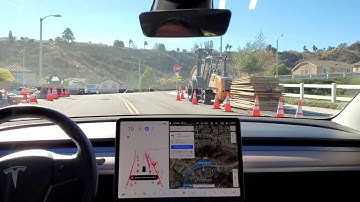 Model 3 - Beta FSD - Test Loop 2, uncontrolled left test loop - 2020.48.35.1 (Build 10) - 17 Jan 21