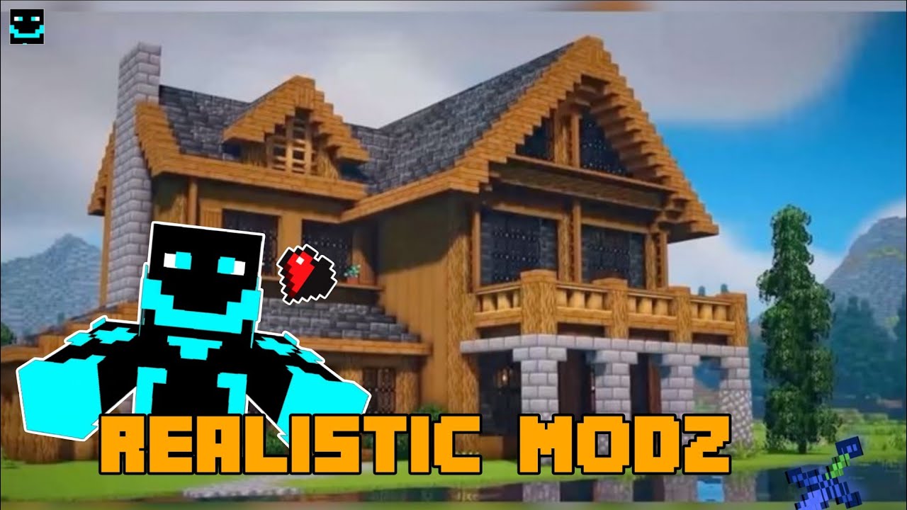 REALISTIC MODS "MINECRAFT PE" 100%😤