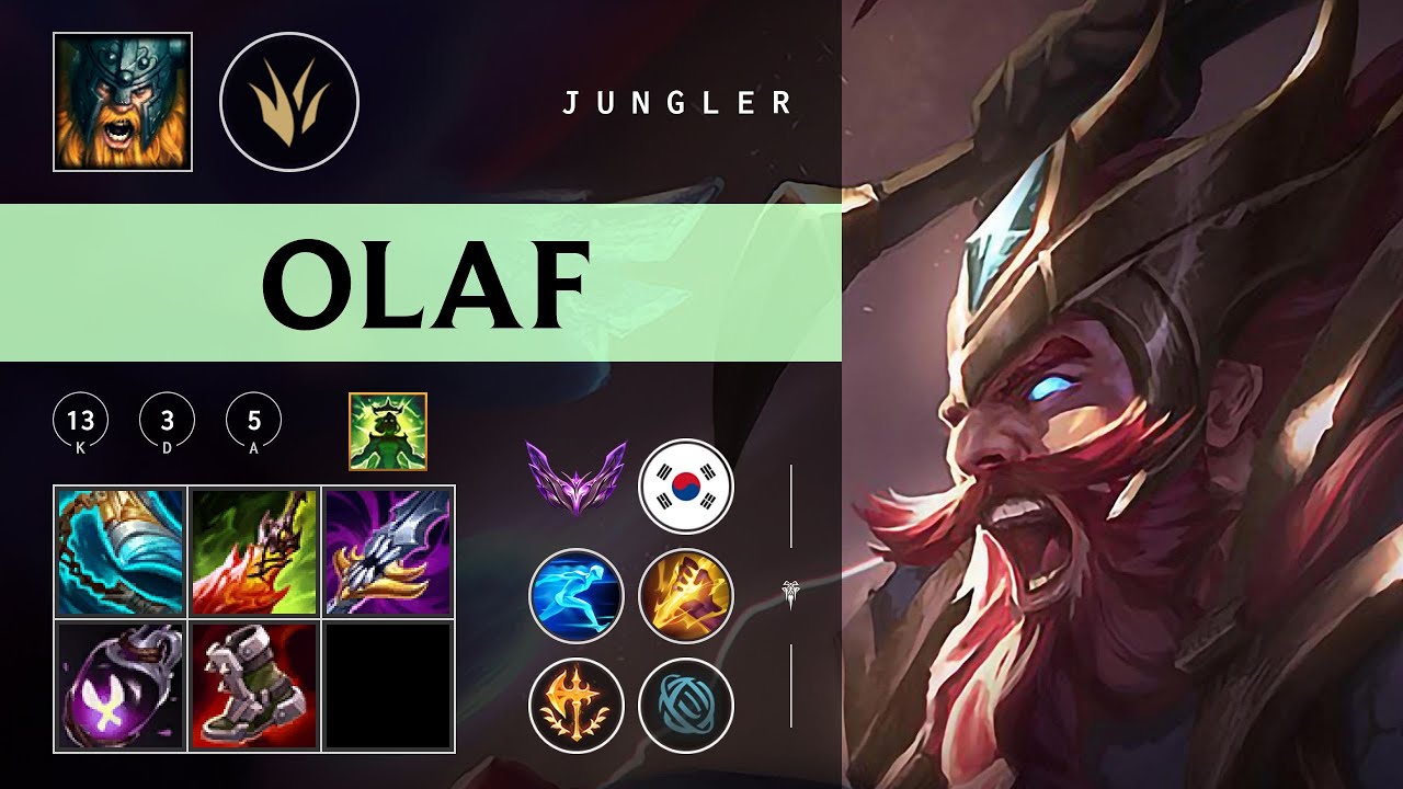 Olaf Jungle vs Ambessa - KR Master Patch 26.02