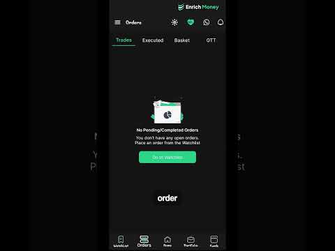 How to place an order as Option trader