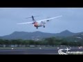 Liat ATR 42-600 V2-LID LANDING & TAKEOFF IN ST.LUCIA TLPC