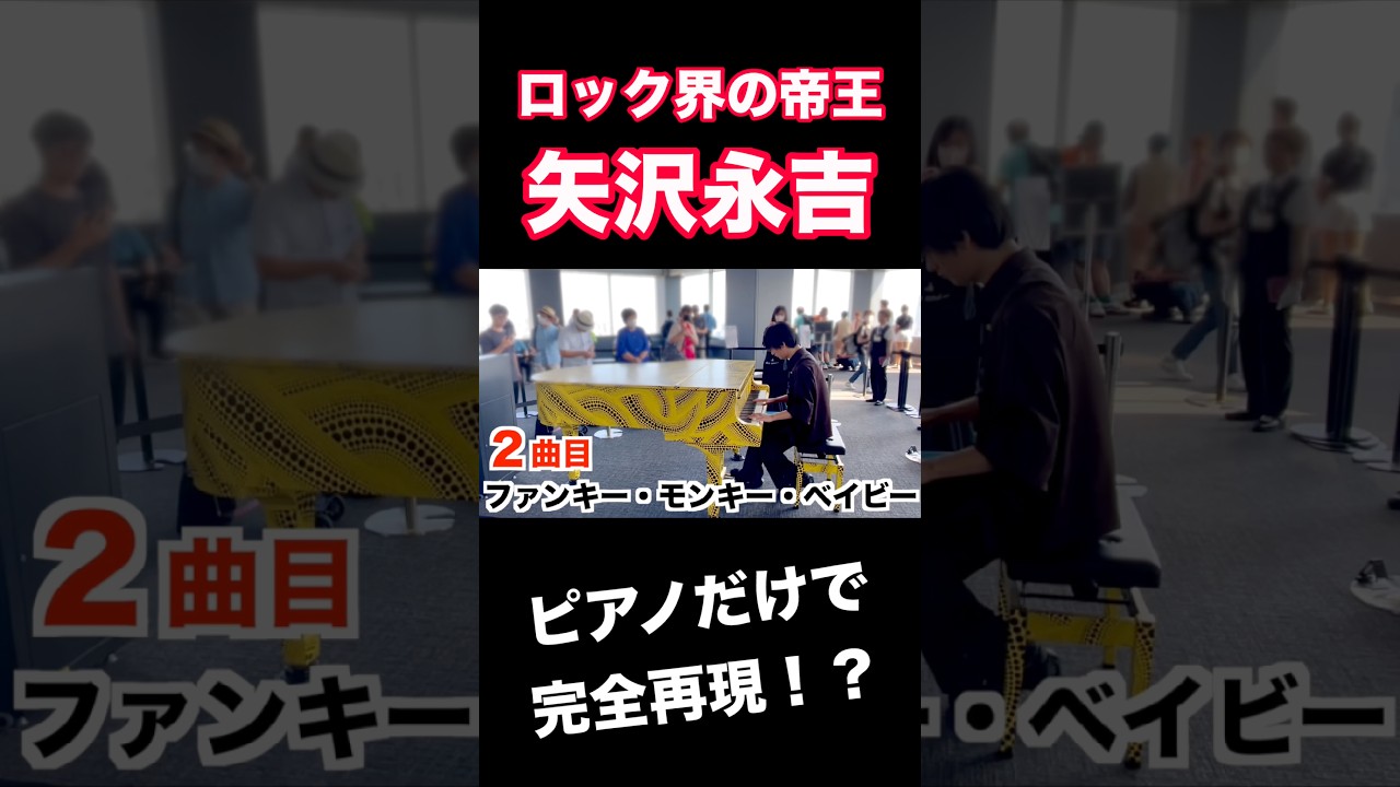 ロック界の帝王・矢沢永吉の名曲3連発！都庁で「永ちゃんメドレー」を弾いた結果…『ファンキー・モンキー・ベイビー』 #ピアノ #piano #ストリートピアノ #矢沢永吉 # #弾いてみた
