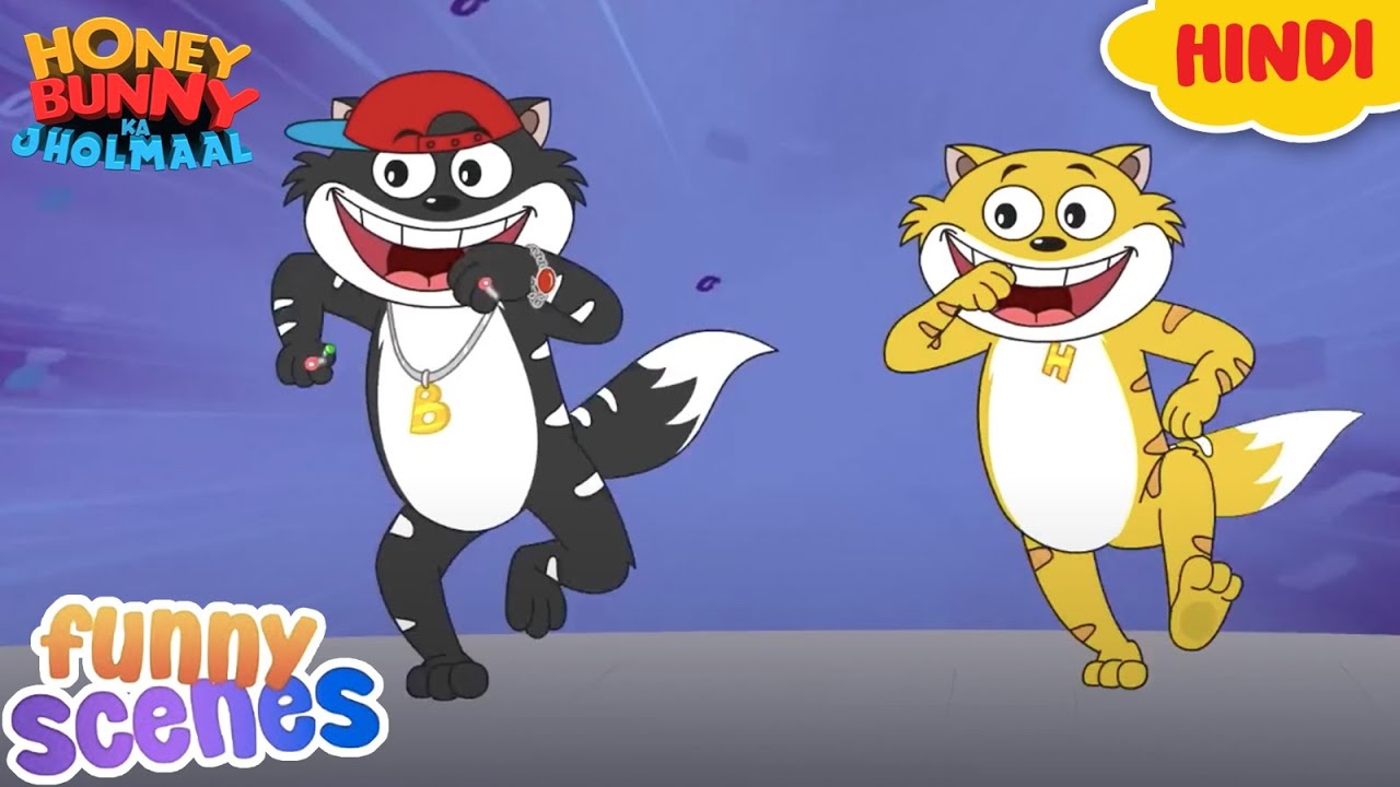 Honey Bunny Funny Scenes | Cartoon For Kids | Compilation - 06 | बच्चो की कहानियां | YO Kids Masti