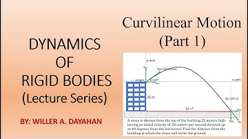 Curvilinear Motion Part 1