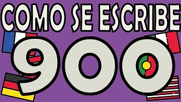 Como se escrever o número 900?
