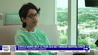 KRGVCares Closet: 12-year-old says toys and games helped him get through his hospital stay