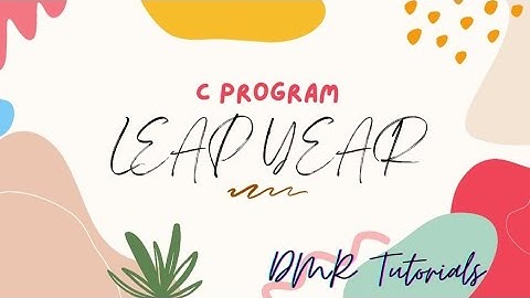 LEAP YEAR USING C PROGRAMMING | TECH MAHINDRA CODING QUESTIONS