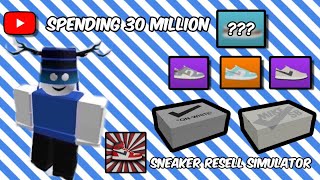 6ixgod spends 30 million on MYSTERY BOXES in Sneaker Resell Simulator (Roblox)