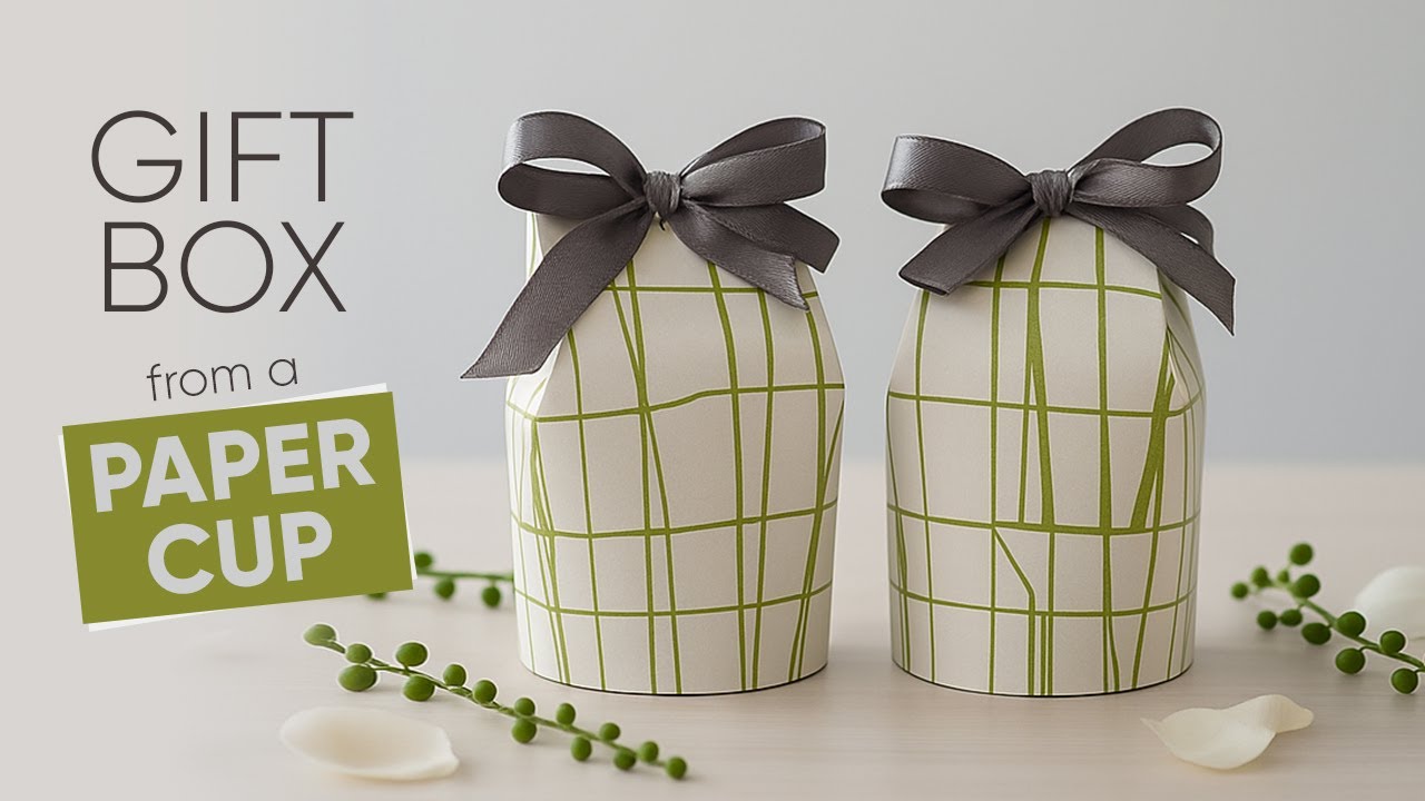 DIY Gift Box from a Paper Cup | Easy & Cute Handmade Idea