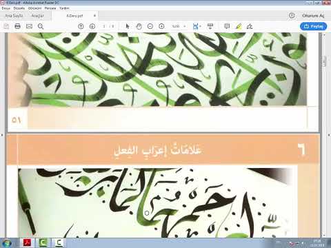 Akademik Arapça Nahiv Kitabı 2.Cilt 6.Ders (FİİLİN İRAB ALAMETLERİ)