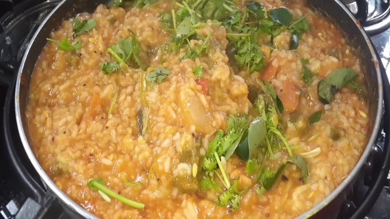 Bisi Bele Bath Recipe in Telugu, How to cook Bisi Bele Bath, Bisi Bele
