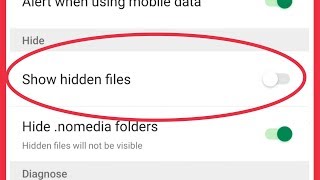 Xender | Show Hidden Files Settings in Xender Application screenshot 1