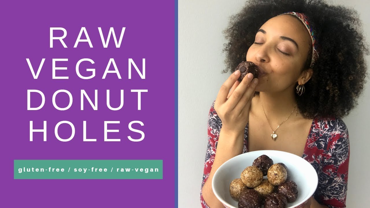Raw Vegan Doughnut Holes The Colorful Home Cooking Show YouTube