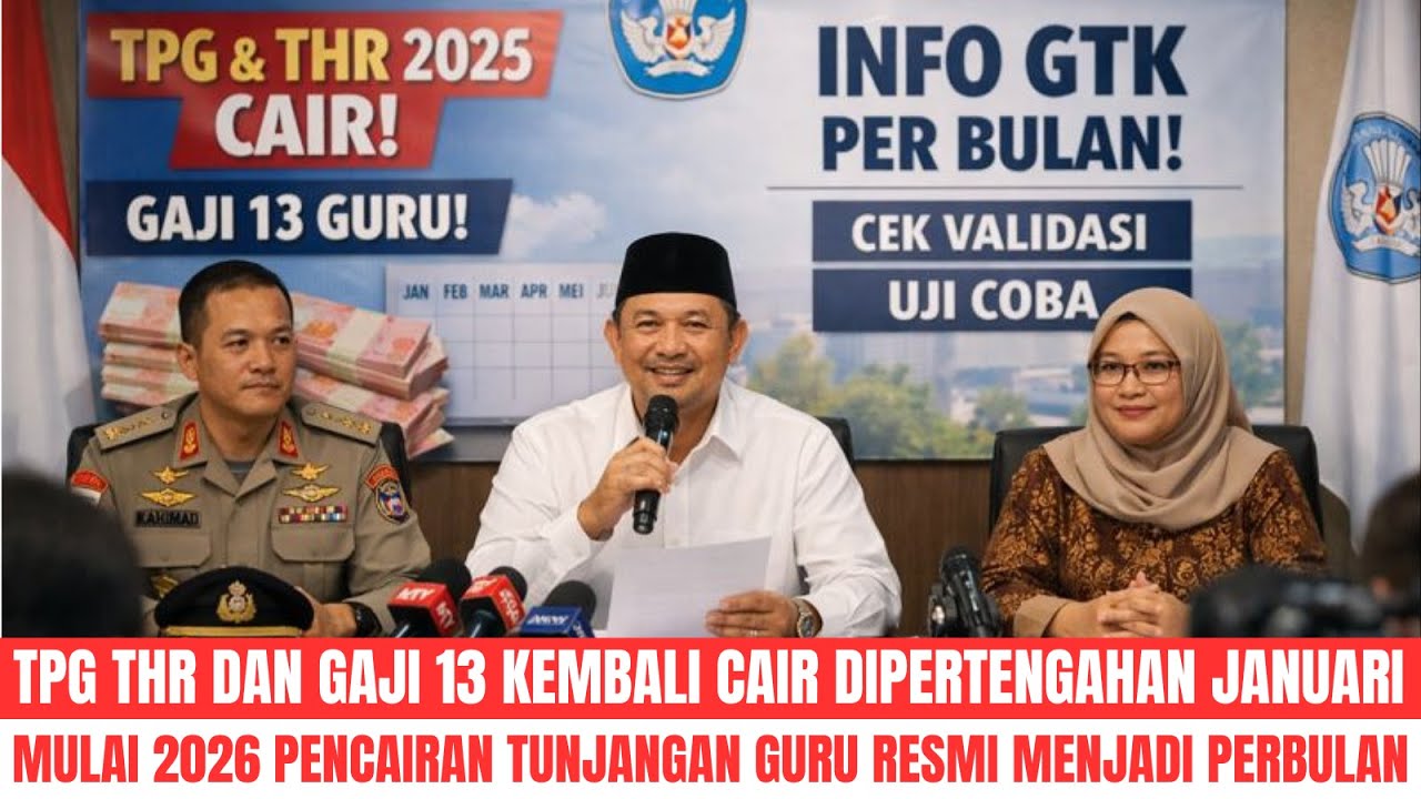 RESMI: TPG THR & GAJI 13 KEMBALI CAIR DIBEBERAPA DAERAH. TAMPILAN INFO GTK BERUBAH TOTAL | AL KHOLIF