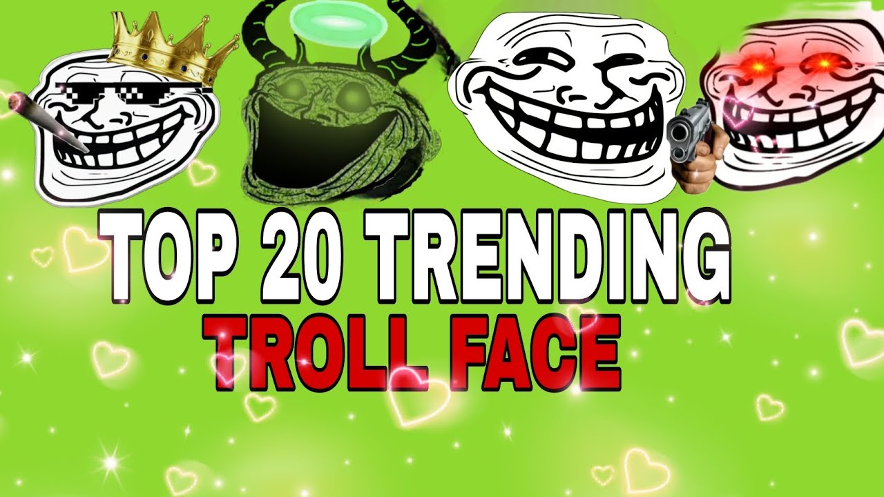 TOP 100 TREADING TROLL FACES IN GREEN SCREEN | LIOR EXPLAINER # ...