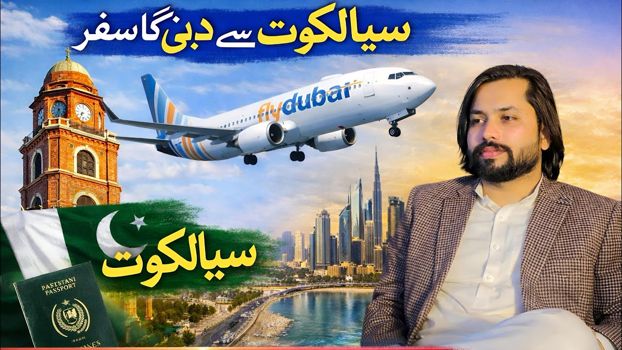 Sialkot Airport to Dubai ✈️ Full Travel Vlog | Flydubai 