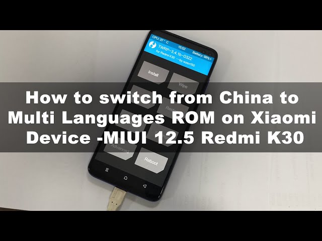 How to Flash MIUI Global ROM on Redmi K30 - YouTube
