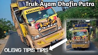 Truk Dhafin Putra Oleng Tipis Tipis di jalur Desa || Cctv Dongmojo Mbois