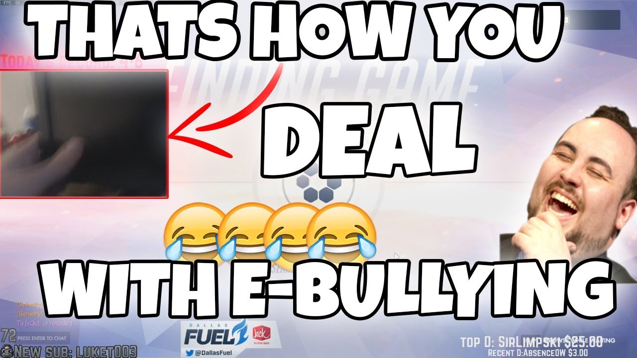 Overwatch|XQC TEACHES US HOW TO DEAL WITH E-BULLYING!! HE'S ACTUALLY TOXIC!-Twitch Highlights #9