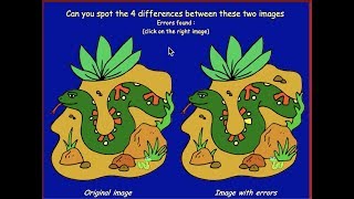 Details Sharpen kids mind - kids observation games, spot the differences python snake News