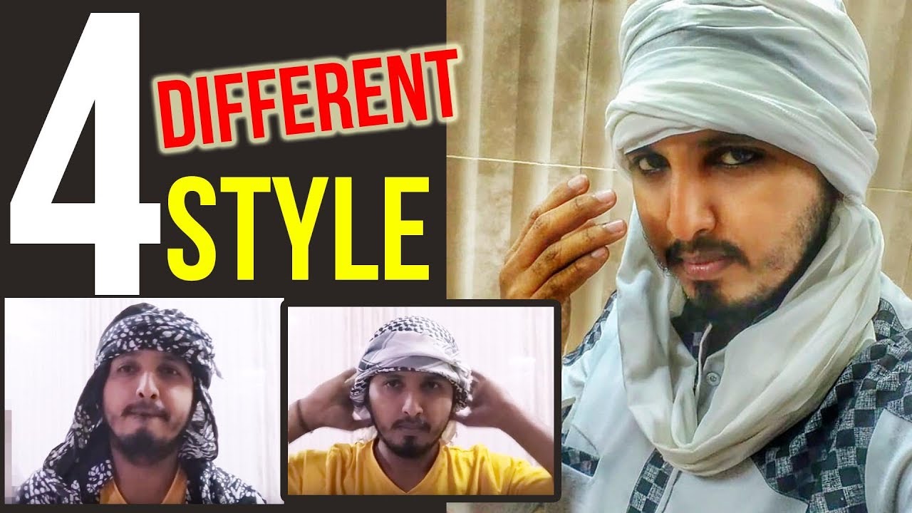 how to tie scarf for man How to wear Arabic turban GHOTRA SHEMAG