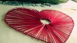 String Art- HEART pattern